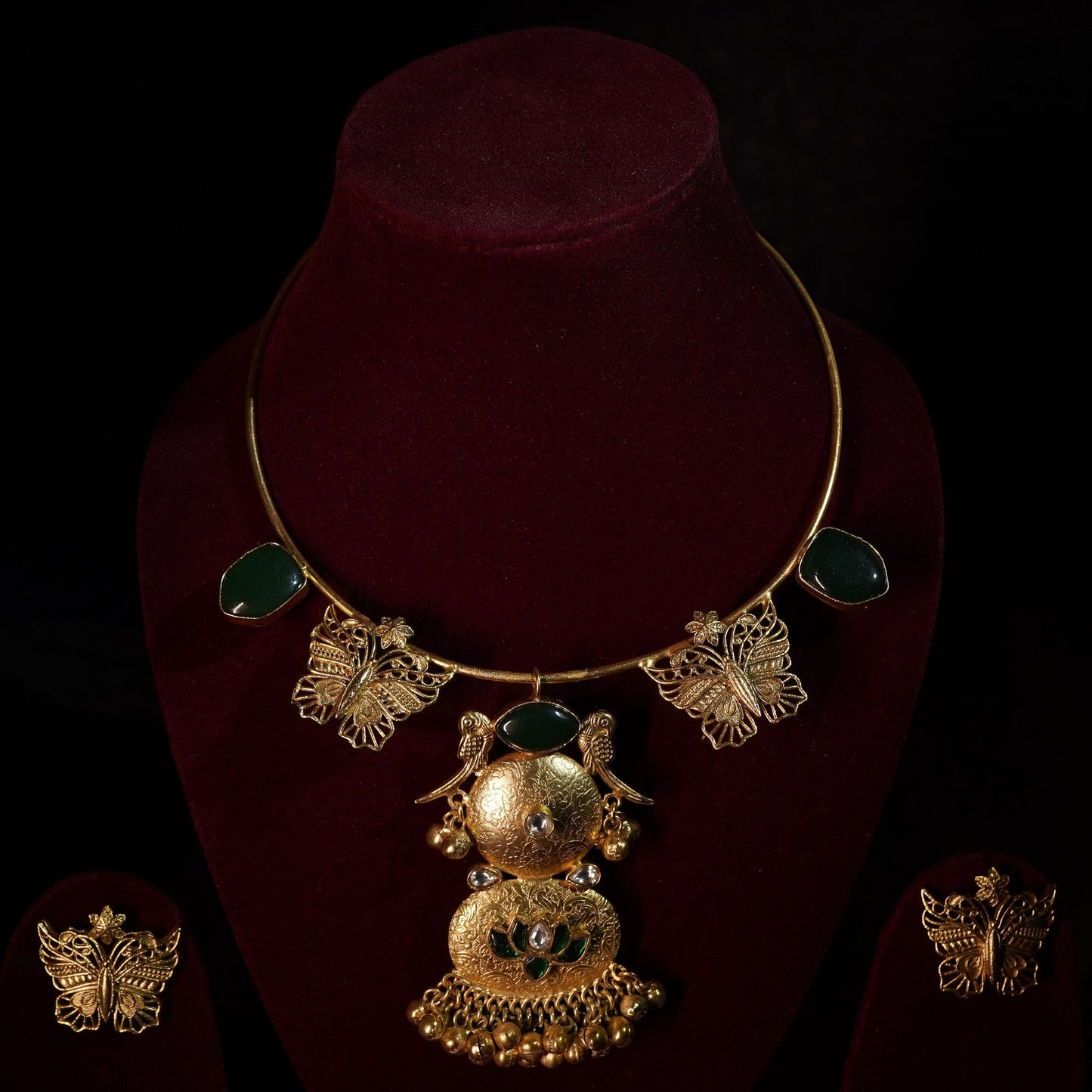 Wings of Grace Hasli Necklace | The Majestic Gold Charm Necklace