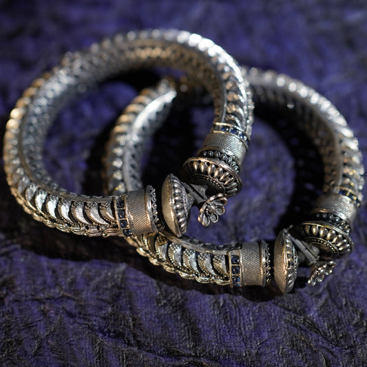Tira Oxidised Boho Bangles Set | The Authentic Heritage Bangle