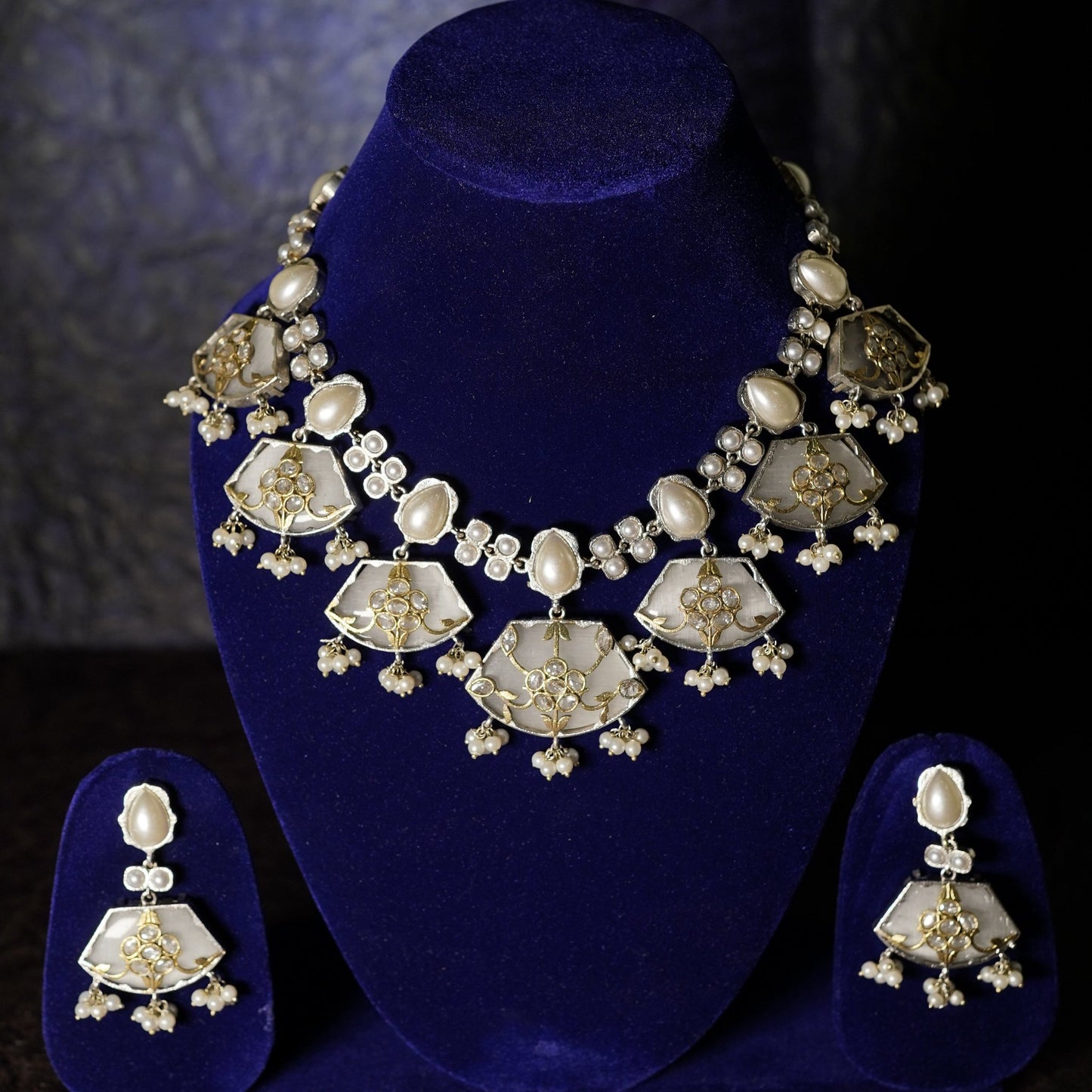 Gold Wires Earring Set | The Enchanting Off-White Jewelry