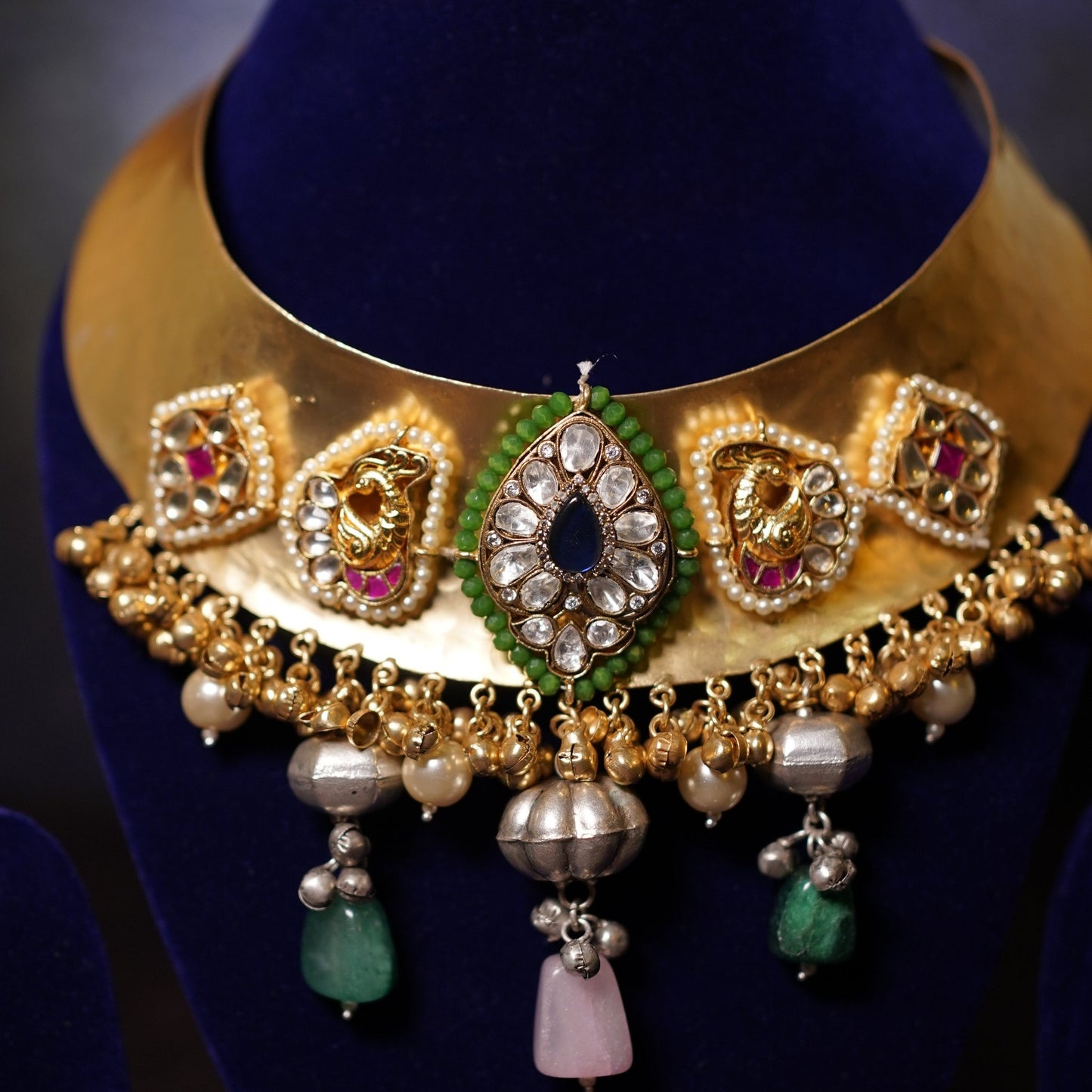 Golden Choker Set | The Glamorous Bell-Embellished Choker