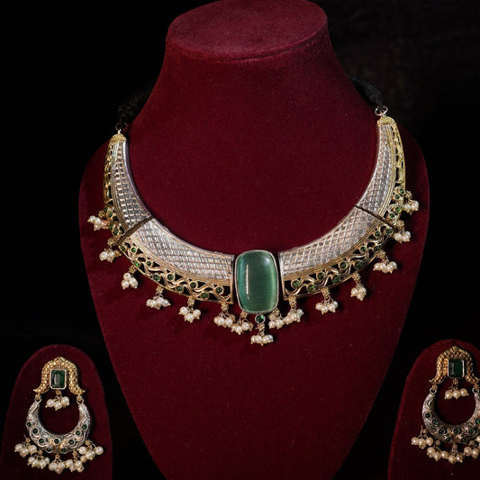 Silver Hasli Necklace | The Modern Opulence Statement Piece