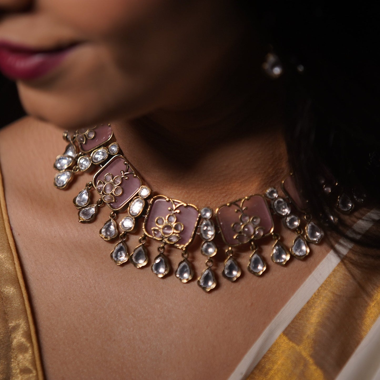 Pratha Choker Set | The Lustrous Stone Choker Collection